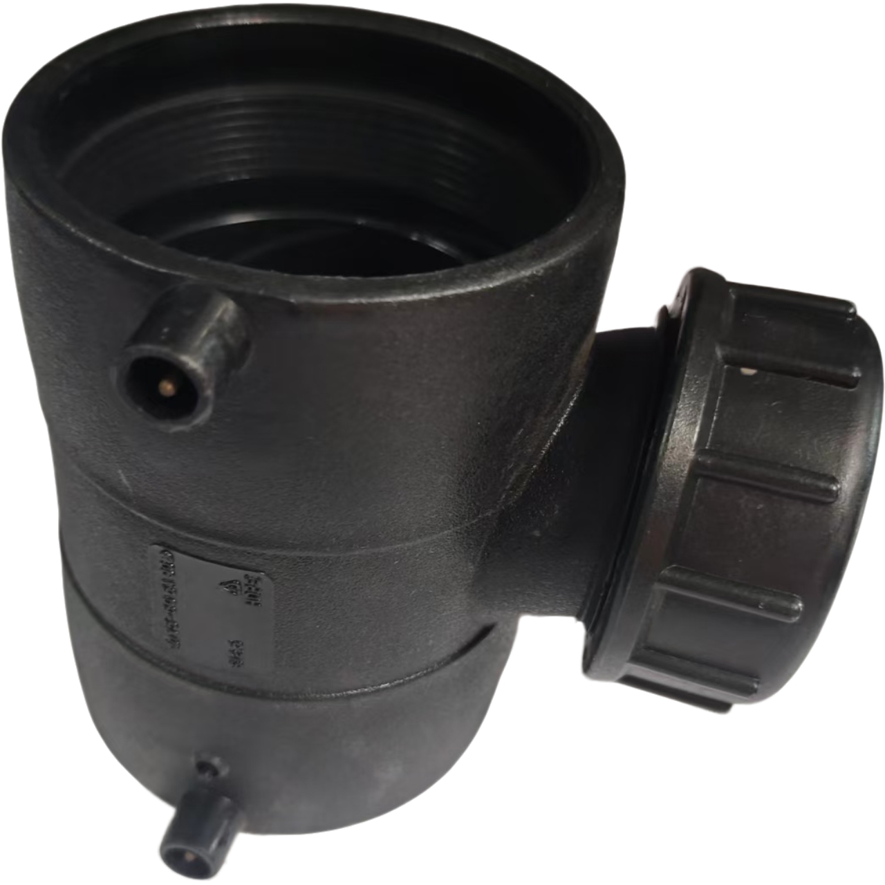 HDPE Access Pipe 90-Degree Inspection with Round Cover Electrofusion Same-Floor Drainage