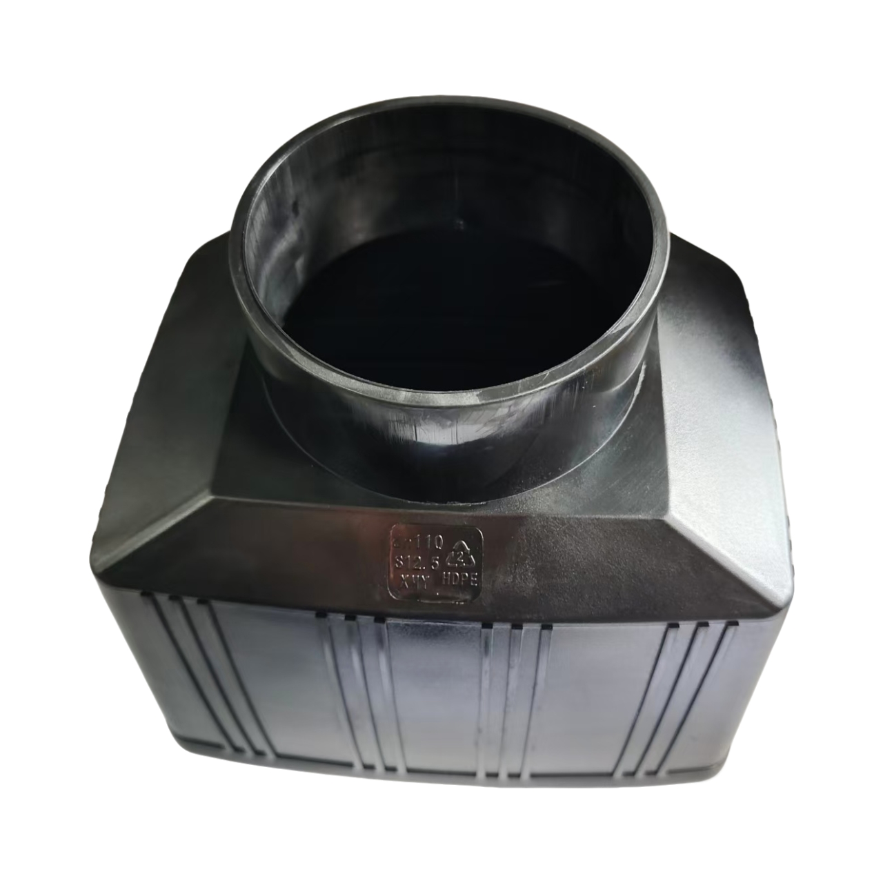  HDPE Siphon Square Rainwater Pipe Hopper Head| 75mm-110mm Drainage