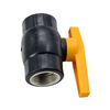 Threaded HDPE Ball Valve with Internal Steel Core Structure