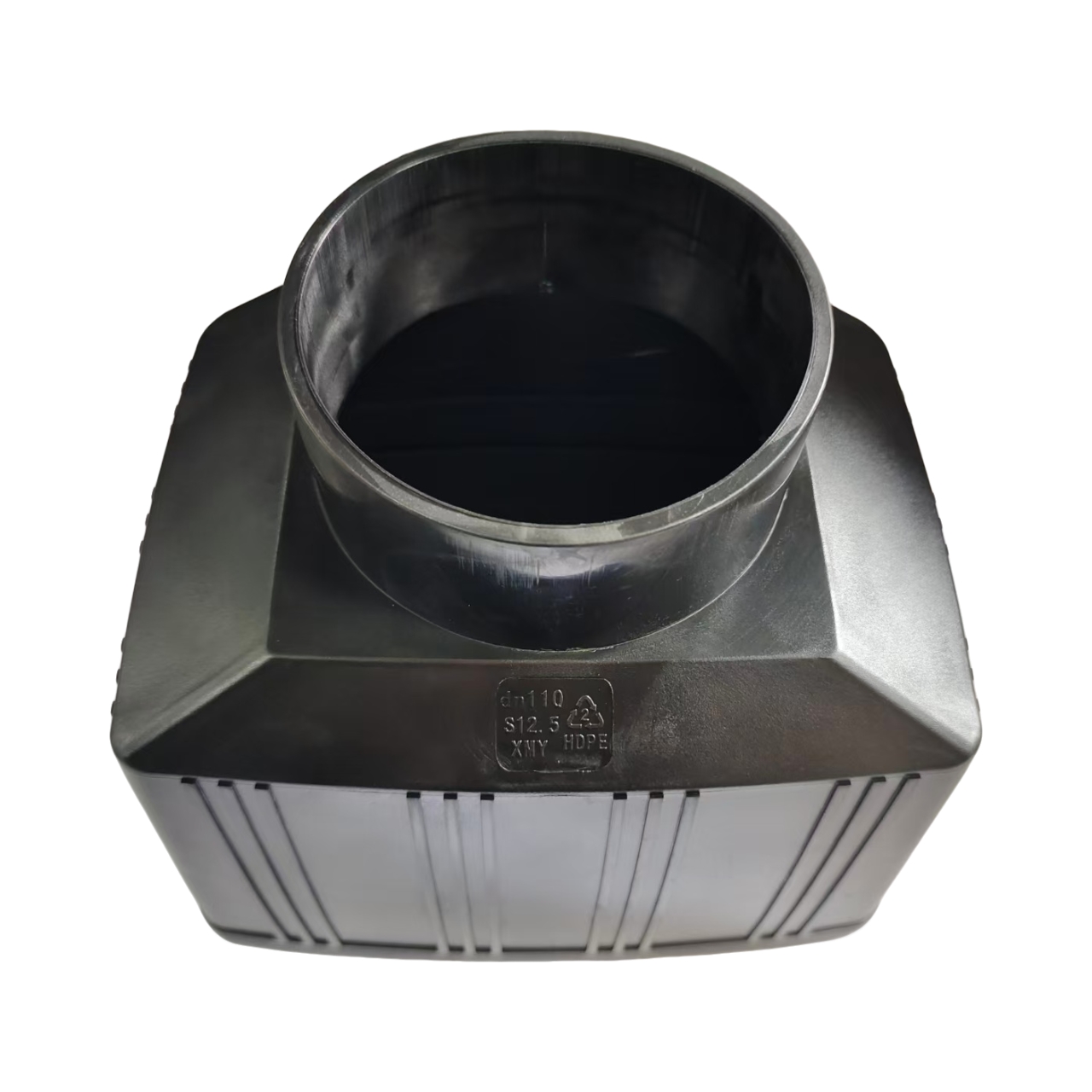  HDPE Siphon Square Rainwater Pipe Hopper Head| 75mm-110mm Drainage