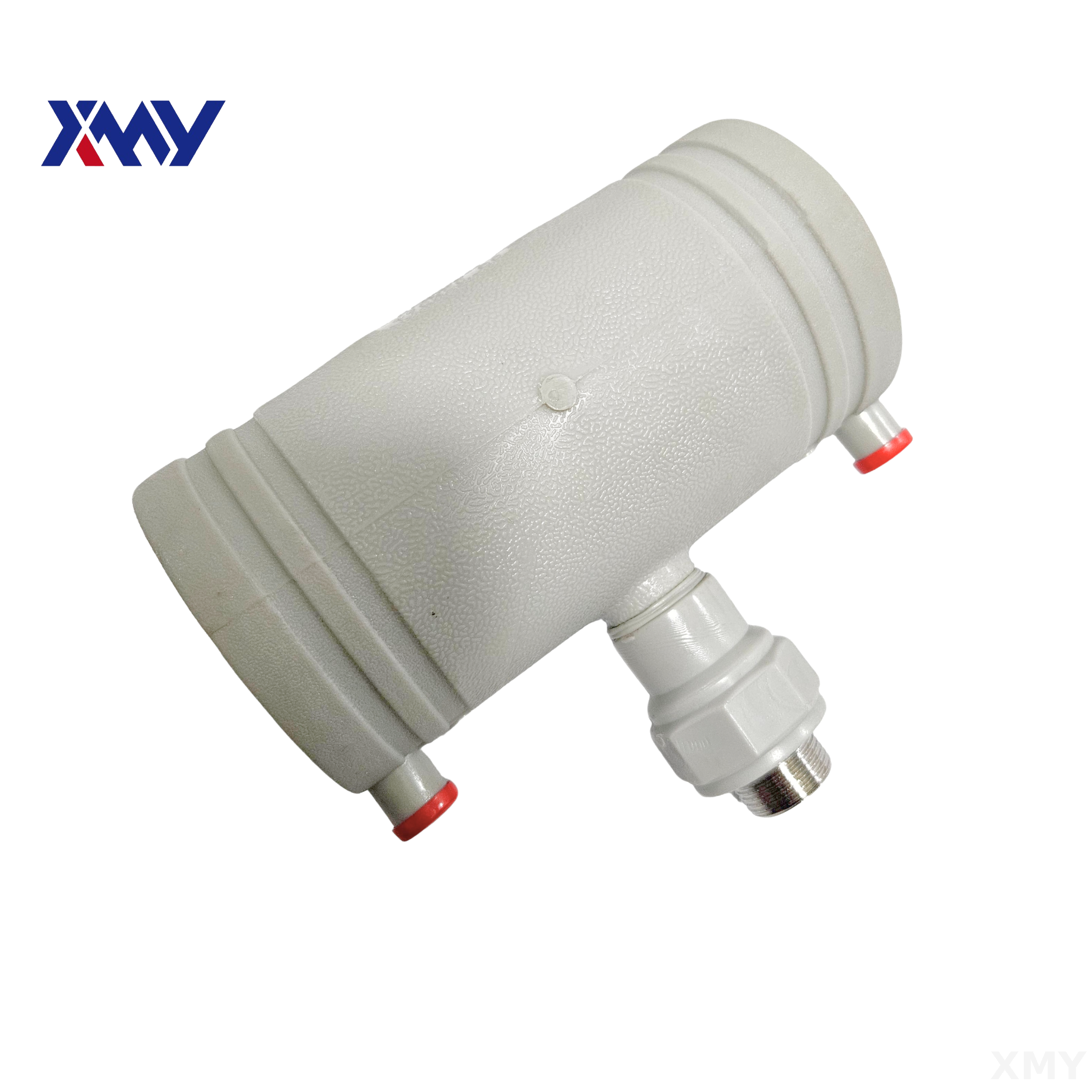 Male External Threaded Tee with Electrofusion Ends for Pert II Systems.