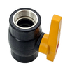Threaded HDPE Ball Valve with Internal Steel Core Structure