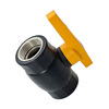 Threaded HDPE Ball Valve with Internal Steel Core Structure