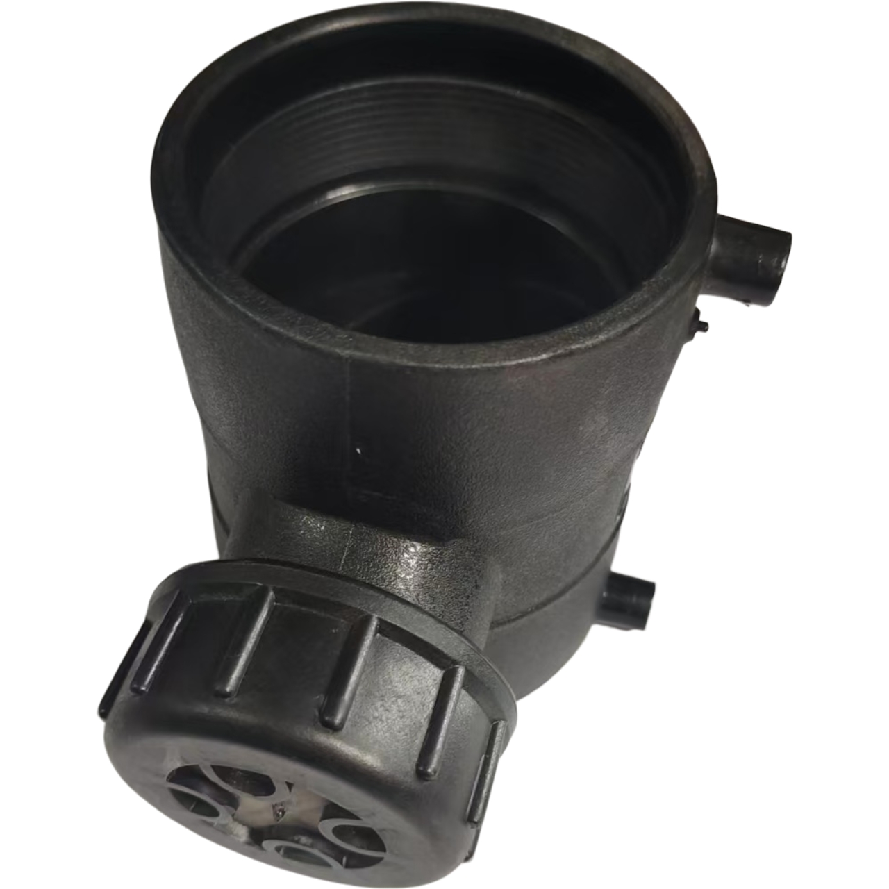 HDPE Access Pipe 90-Degree Inspection with Round Cover Electrofusion Same-Floor Drainage